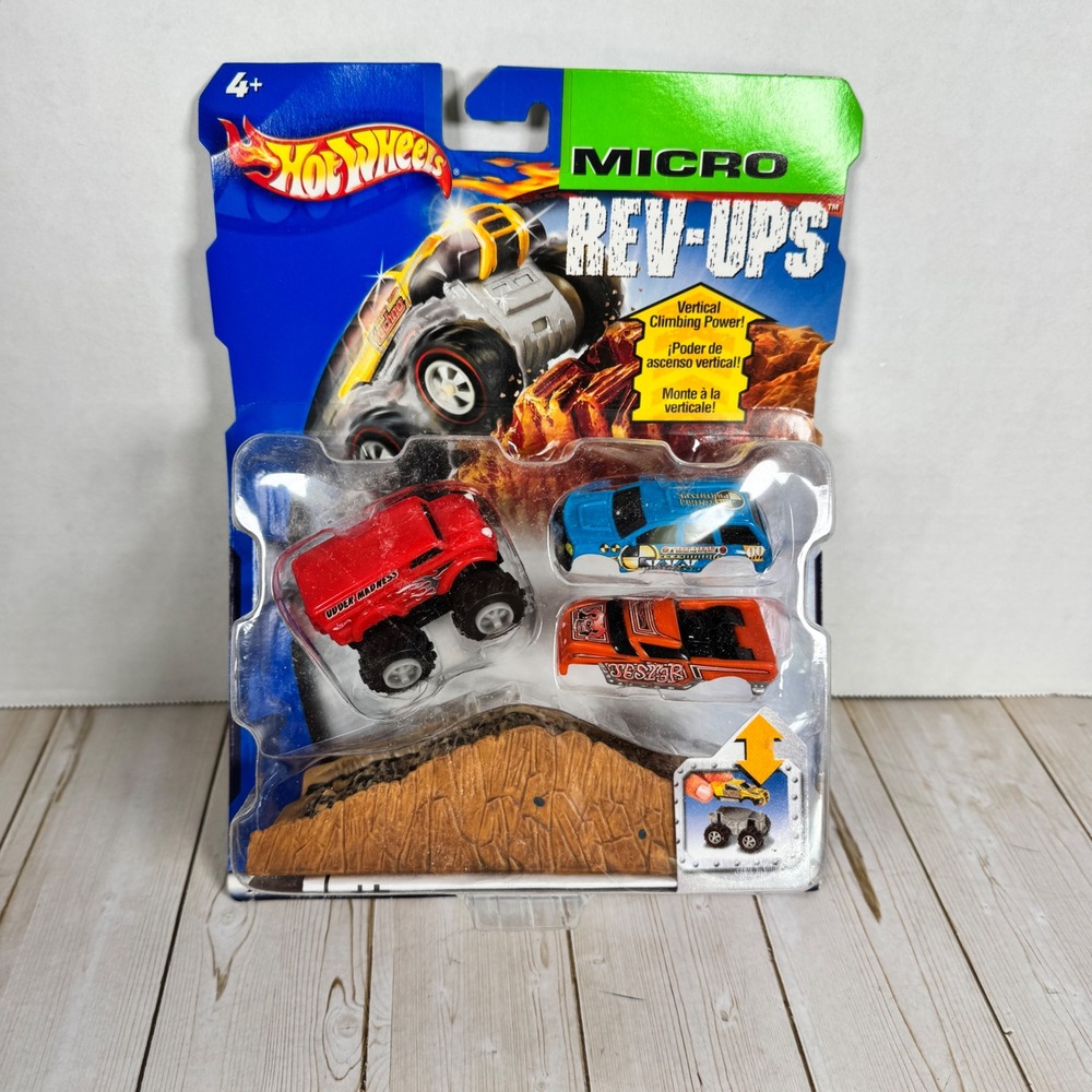 Hot Wheels Micro Rev-Ups Udder Madness Red Monster Truck Mattel 57457‎ 2002 New